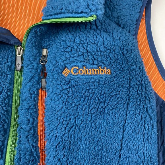 Columbia Blue and Orange Fleece Vest - Picture 3 of 12